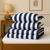 Blue Cabana - 150TC Cotton Flat Sheet – Breathable Luxury – Orchid Thread