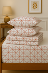 Whit Crimson - 150TC Cotton Flat Sheet – Breathable Luxury – Orchid Thread