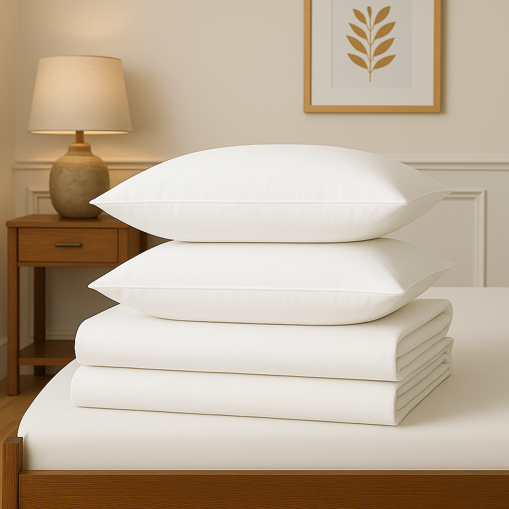 White - 150TC Cotton Flat Sheet – Breathable Luxury – Orchid Thread